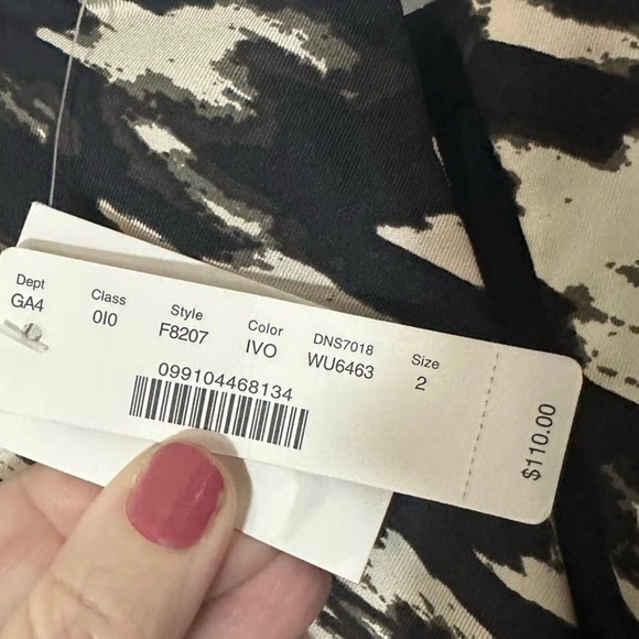 NWT J. Crew Black Label Silk Houndstooth Sleeveless Mini Dress Sz 2 - Picture 7 of 8